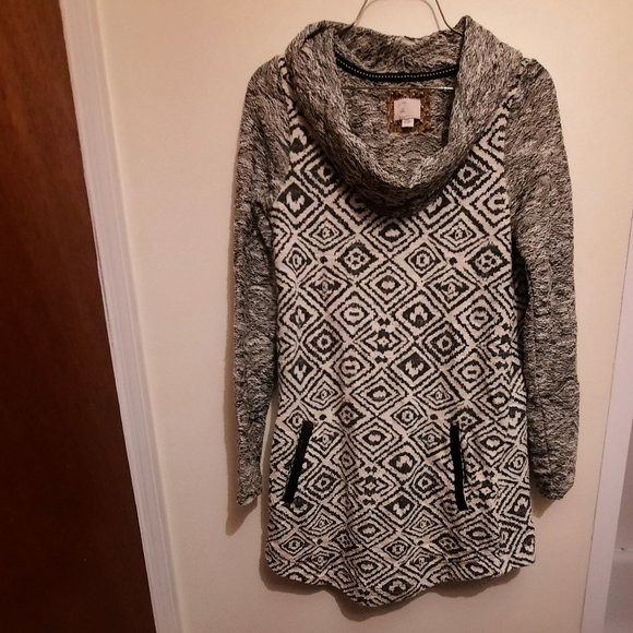 Anthropologie Konya Cowlneck Tunic Sweater - Picture 3 of 9